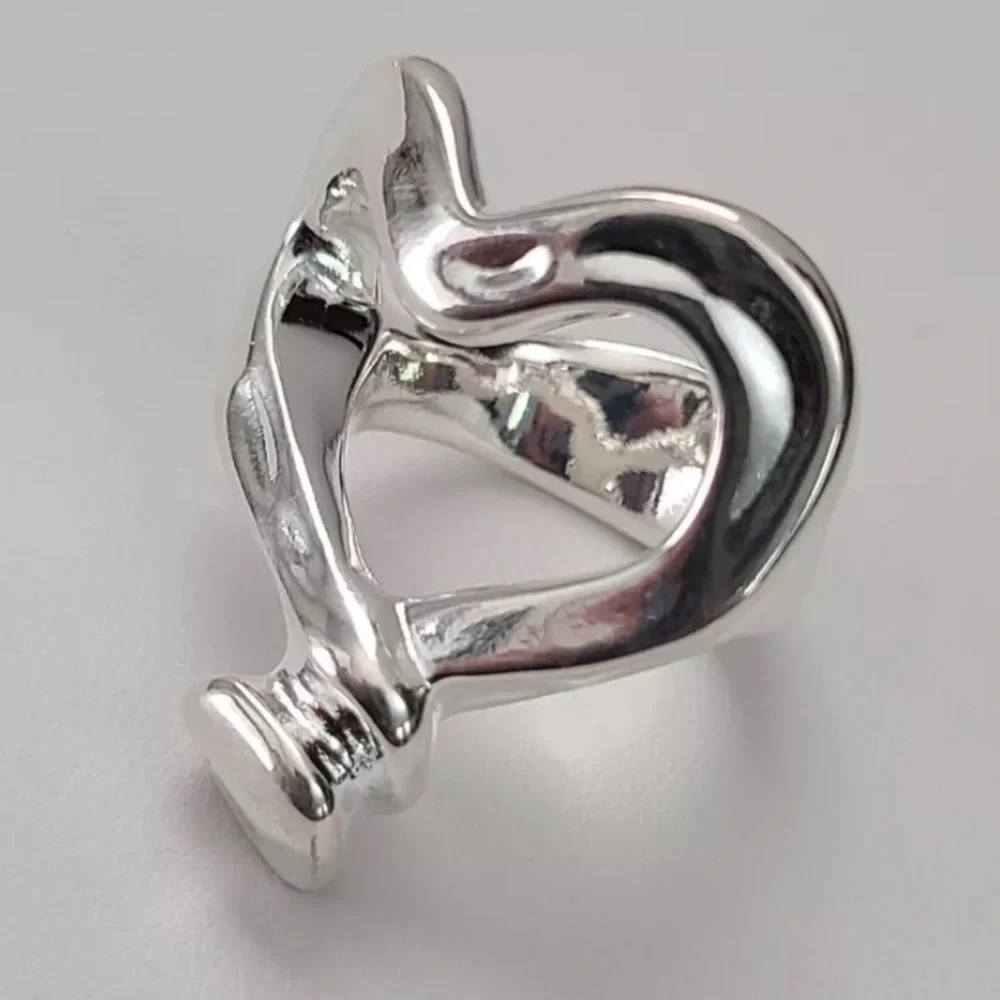 Uno De 50 Ring - Nailed Heart - Silver - Brand New